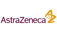 astrazeneca text in purple with white background