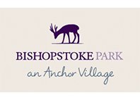 bishopstoke park text with cream background