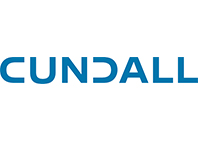 cundall text in blue with white background