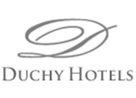 dutchy hotels text in white background