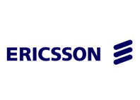 ericsson text with white background