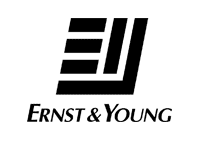 ernst young text with linear lines in the middle