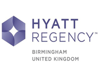 hyatt regency birmingham text in white background