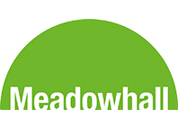 meadowhall text in green background