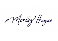 morley hayes text in white background