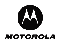 motorola text in white background