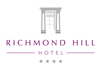 richmond hill hotel text in white background