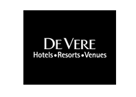 de vere hotels resorts venues text in black background