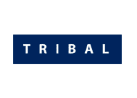 tribal text in blue background