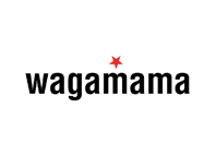 wagamama text in white background