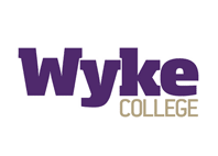 wyke college text in white background